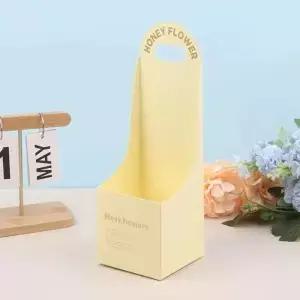5 Pcs 크리 에이 티브 휴대용 접힌 꽃 상자 손으로 멀티 컬러 선물 두꺼운 골판지 꽃다발 포장