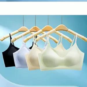 심리스 브래지어 노와이어 에어쿨 브라 여자 여성 속옷 내의
