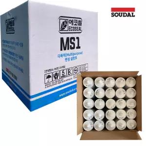 [공식대리점]수달 에코씰 MS1 변성실리콘 콘크리트크랙보수 외부방수 도장가능 실리콘 25개입 1박스