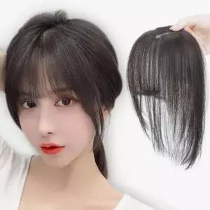 부분가발 헤어피스 시스루뱅 인조모 앞머리 가발 3D 여성가발 EA