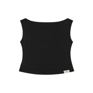 [정품] 글로니 GLOWNY G SLIT SLEEVELESS TOP (BLACK) GC26COKN0010BK
