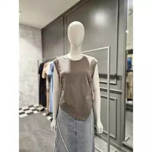 이월수량 시슬리 턴업 슬리브 언발 티셔츠 SATSC7631 2806377