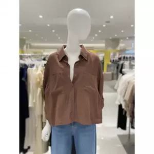 이월수량 올리브데올리브포켓 소매롤업 루즈핏 셔츠 블라우스 YW6AB609 (2color) 2806142