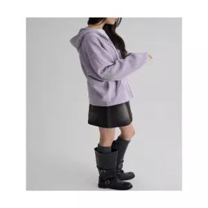에잇세컨즈 자수 포인트 후드 카디건 퍼플 35615ASMHU 5920081