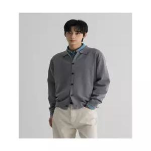 에잇세컨즈 미니멀 카라 니트 카디건 그레이 45635ASS13 6086671