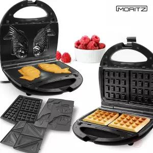 모리츠 간식메이커 3 IN 1 샌드위치 와플 붕어빵 토스트 와플메이커 제조기 아이들 간식 301