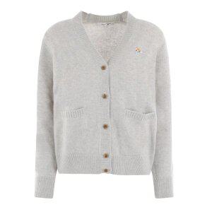 [메종키츠네]24FW 여성 폭스 패치 울 가디건 LW00507KT1006 H120