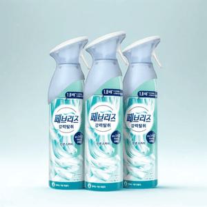 페브리즈 에어 공기탈취제  끝까지 잘나오는 스프레이 린넨스카이향 165g 3개
