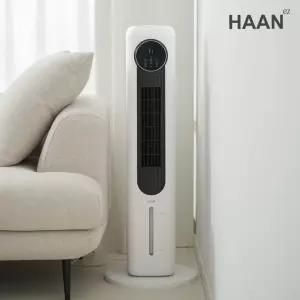 자동회전 청정 타워형 가정용 업소용 리모컨형 타워팬 냉풍기 4L