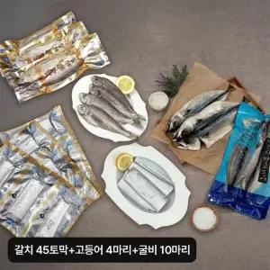 제주 수산물 3종(갈치 45토막+자반고등어 4마리+굴비 10마리)