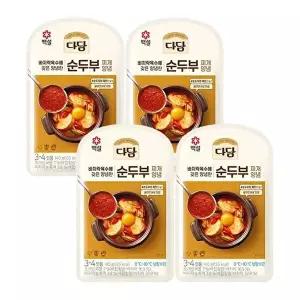 [CJ제일제당][T]백설 다담 순두부찌개양념140g x4개