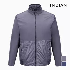 [인디안][INDIAN] 니트 에리 지퍼 숏패딩 점퍼_MIECLXS1101