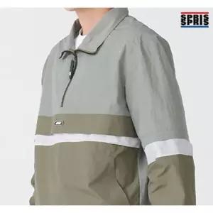 스프리스 남성 3단 배색 아노락 점퍼 카키