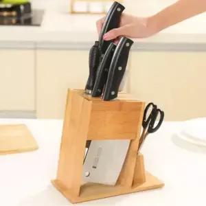 주방 칼 가위 정리 원목 칼꽂이함