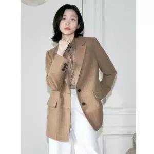 [롯데백화점]쥬크 헤링본 블렌디드 자켓 Z254MSF104
