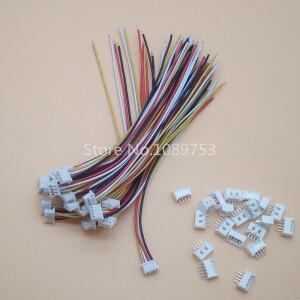 마이크로 JST 1.25mm 2P 3P 4P 5P 6P 8핀 암 커넥터 플러그  수 (와이어 포함) 20세트