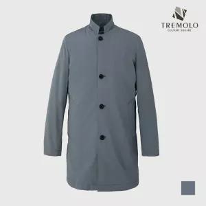 [TREMOLO] P카키 패딩라이너 단추 바바리 점퍼_TRNEBXSC421