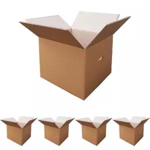 우체국박스5호(6장)손잡이 AB골강/무지박스/택배/쇼핑몰/포장/무지/종이박스/보관/수납/정리/사각상자/이삿