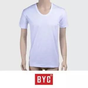 (BYC)면100% 백색 무지 남성 반팔 빅사이즈 런닝 WD7CACE