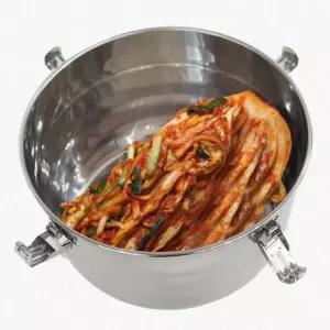 올스텐 가정용 반찬통 김치통 원형 찬기 특대 막김치통 업소용 찬통