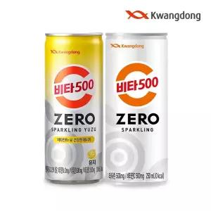 [T쇼페] 광동 비타500 혼합 (제로스파클링캔+유자스파클링캔) 250ML 48입