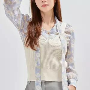 [로엠][로엠] 뷔스티에 스웨터 베스트 (RMVKC23S13-T)