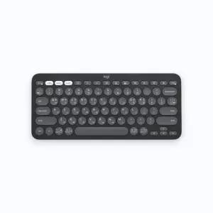 로지텍 K380S 블루투스 무선 키보드 스모키 블랙