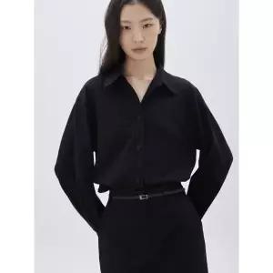 [롯데백화점]쥬크 벨티드 H라인 울 블렌디드 스커트 BK_Z261MSD012