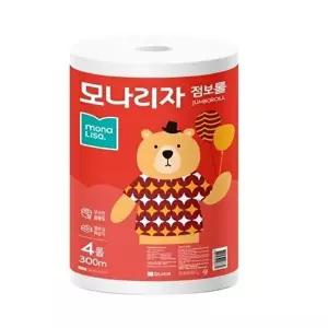 고품질 모나리자 2겹 점보롤 300m 16롤 2겹화장지 대형화장지 롤화장지 두루마리화장지 W2D864D