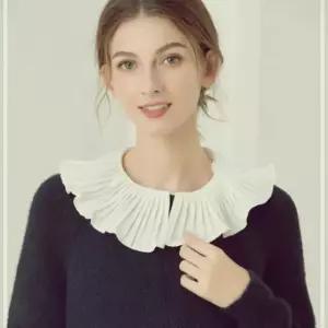 넥케이프 플리츠 카라 이너셔츠 러블리 페이크 쉬폰 TWBAA4D1