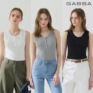 [GABBA]가바 슬리브리스 코튼탑 3종세트