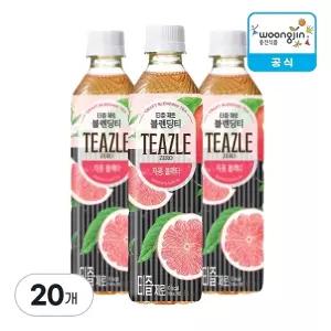 웅진식품 티즐 제로 자몽블랙티 500ml X 20개