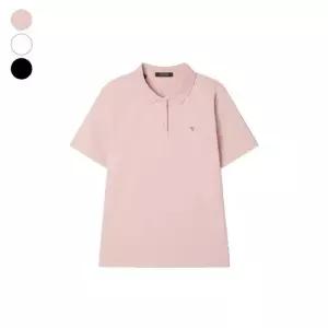 게스 여성 레귤러핏 피케 카라 반팔티 OP2KE401 정가 59,000원