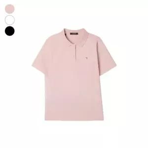 5% 다운 게스 여성 레귤러핏 피케 카라 반팔티 OP2KE401 정가 59,000원