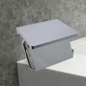 화장실휴지걸이 욕실 휴지걸이 선반형 화장실 크롬 2200