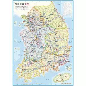 교육용지도 어린이지도 전도 전국도로지도 휴대용 우리나라 지도포스터 대한민국포스터 미니 - 지도액자