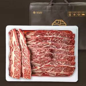 [압구정한우] 프리미엄 LA 꽃갈비 선물세트 1.2kg 손질 소갈비 구이용 미국산 초이스등급 소고기 설 추석 명절 선물 세트 캠핑용 바베큐용