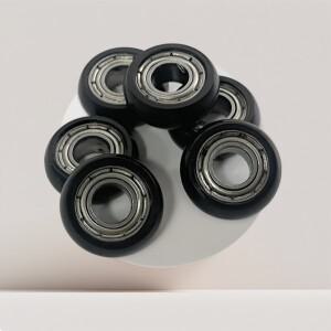 내구성 있는 접이식 스크린 도어 창문 롤러 코팅 베어링 13.3/10.3/14mm/13.2mm 5/10개 내마모성 슬라이딩