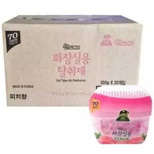 산도깨비 방향제 화장실용 탈취제300g 피치향 x 20개 1박스 70일간 지속
