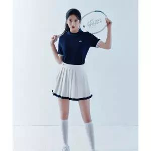 라코스테 LACOSTE 여성 테니스 테이프 티핑 스커트 JF231E-56G 70V JF231E-56G70V 504870
