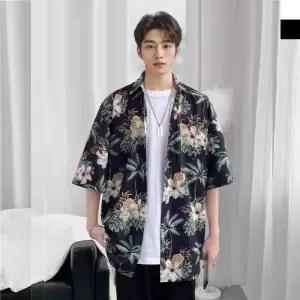 KWW 1005 남자 여름 휴양지 바캉스 해변 반팔 남방 셔츠