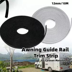 10m RV 어닝 레일 인필 인서트 몰딩 트림 헤르짐 스트립 12mm 캠핑카 트레블 트레일러 루프 거터 코너 채널