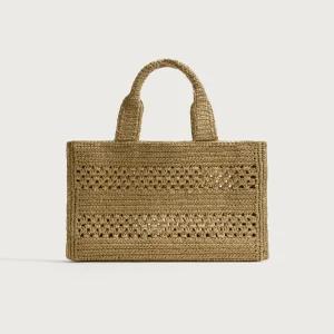ZARA 꼬임 토트백 - 크림 화이트 3301/820/002