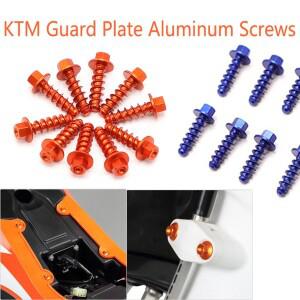 10 PCS 먼지 자전거 셀프 태핑 플라스틱 부품 나사 볼트 키트 KTM EXC SX 125 250 300 350 400 450 500 199