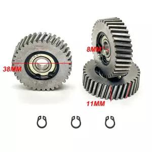 전기 자전거 38x11mm 스틸 사선 유성 기어 36 톱니 금속 헬리컬 608z 베어링 허브 모터 부품