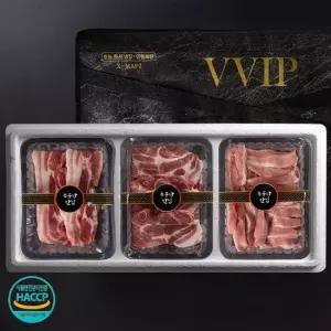 냉장 1등급 한돈 E클래스1호 1.5kg (오겹살,목살,항정살 각500g)