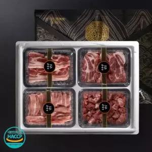 냉장 1등급 한돈 S클래스5호 2kg (오겹살+목살+항정살+앞다리살(찌개용) 각500g)