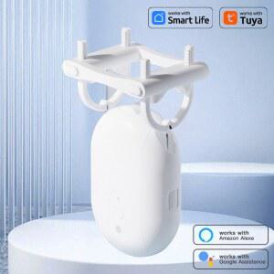 T U I Track 후크가 있는 Roman Rod Tuya Zigbee 블루투스 커튼 모터 스마트 커튼 푸셔 로봇 Siri Google Home Alexa Voice 신제품