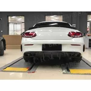 C205 C63 C43 AMG 스포츠 쿠페 2도어 15-20 카본 리어 범퍼 립 디퓨저 호