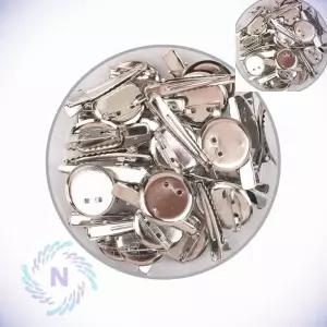 코사지집게 원형핀 25MM 머리핀만들기 머리핀부자재